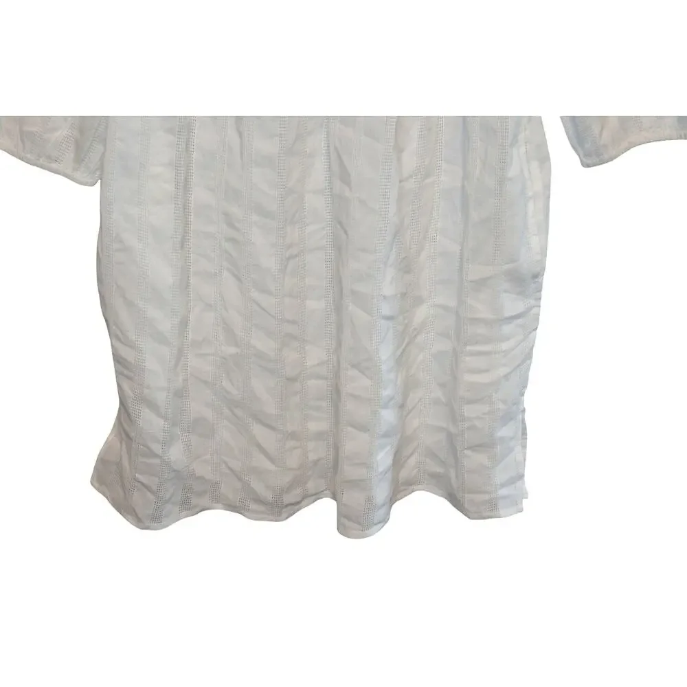 Lauren Ralph Lauren Plus Size Off-The-Shoulder Cover-Up Dress In White